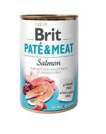 BRIT Pate&Meat salmon 400 g lõhega pasteet koerale