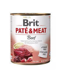 BRIT Pate&Meat beef 800 g veiselihaga pasteet koerale