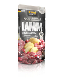 BELCANDO Finest Selection Jagnięcina, ziemniaki i żurawina 12x125 g mokra karma dla psa