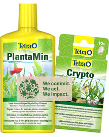 nawóz dla roślin akwariowych PlantaMin 500 ml + Crypto 10 tabl. nawóz dla roślin i korzen GRATIS