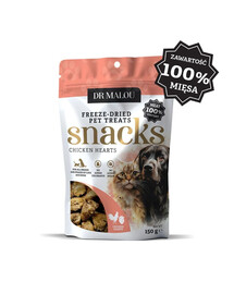 100% liofilizowane serca kurczaka 150g przysmaki dla psów i kotów