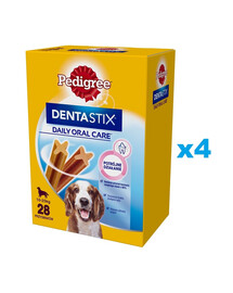 PEDIGREE DentaStix (średnie rasy) przysmak dentystyczny dla psów 112 szt. - 16x180g
