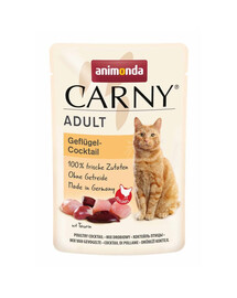 ANIMONDA Carny Adult Pouch Koktajl drobiowy 85g mokra karma dla kotów