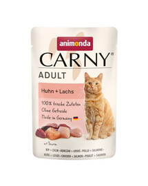 ANIMONDA Carny Adult Pouch Kurczak i łosoś 85g mokra karma dla kotów