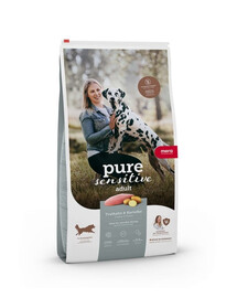 Dog Pure Sensitive Fresh Meat Adult Turkey Potato 12,5 kg indyk i ziemniaki, sucha karma dla wrażliwych psów