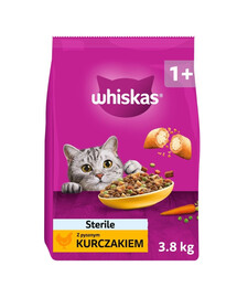 Sterile z pysznym kurczakiem 3,8 kg sucha karma dla kotów