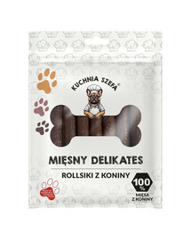 Mięsny Delikates Rollsy z Koniny 7 szt. przysmaki dla psów