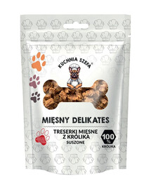 Mięsny Delikates Treserki Królik 80g suszone przysmaki dla psów