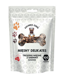 Mięsny Delikates Treserki Sarna 80g suszone przysmaki dla psów