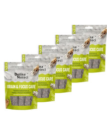 DOLINA NOTECI Smart Chews Brain & Focus Care 5x100g wsparcie funkcji poznawczych, suszone przysmaki dla psa
