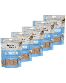 DOLINA NOTECI Smart Chews Allergy Relief 5x100g wsparcie przy alergiach pokarmowych, suszone przysmaki dla psa