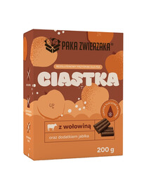 PAKA ZWIERZAKA Ciastka Wołowina z jabłkiem 200g przysmaki dla psów