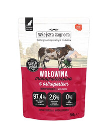 WIEJSKA ZAGRODA Monoproteinowa Wołowina mokra karma dla psa 500g