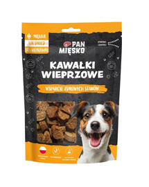 PAN MIĘSKO Kawałki wieprzowe przysmak dla psa 80g