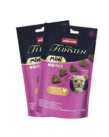 ANIMONDA Vom Feinsten Mini Bites kurczak z karczochami 6x50g przysmaki dla małych psów