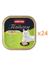 ANIMONDA Vom Feinsten Mild Menue Indyk 24x100g pasztet dla kotów