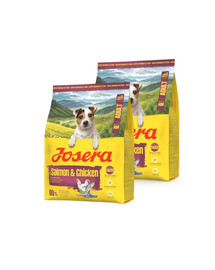 JOSERA Mini Adult Salmon and Chicken 2x900g bezglutenowa karma z sosem dla psów małych ras
