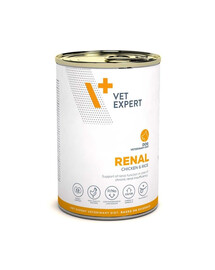 VET EXPERT Veterinary Diet Dog Renal Chicken and Rice 400g kurczak, mokra karma dla psów wspierająca funkcjonowanie nerek
