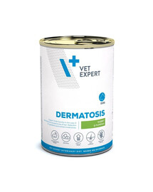 VET EXPERT Veterinary DietDog Dermatosis Rabbit and Pumpkin 400g królik i dynia, mokra karma dla psów z zaburzeniami dermatologicznymi