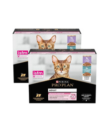 PURINA PRO PLAN Delicate Digestion z indykiem i rybami oceanicznymi w sosie Multipack 20x85g mokra karma dla kotów o wrażliwym układzie pokarmowym