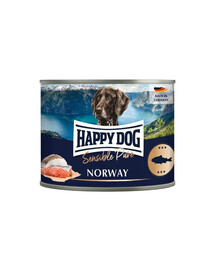 HAPPY DOG Sensible Norway Ryba 200 g karma mokra dla psów