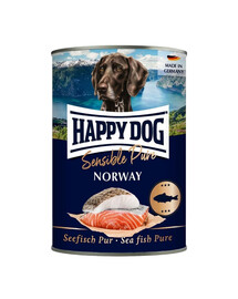 HAPPY DOG Sensible Norway Ryba 400 g karma mokra dla psów