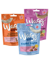 WAGG Mix smaków 3x125g smaczki dla psa