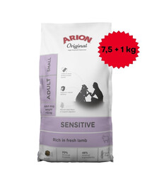 ARION Original Sensitive Small 7,5+1 kg dla psów małych z wrażliwym układem pokarmowym