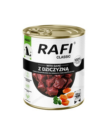 RAFI Classic z dziczyzną 800 g mokra karma dla psa