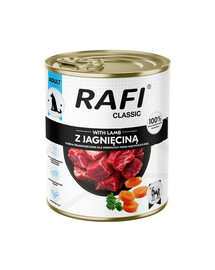 RAFI Classic z jagnięciną 800 g mokra karma dla psa