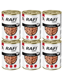RAFI Classic Wołowina w sosie 6x1240 g mokra karma dla psów wszystkich ras