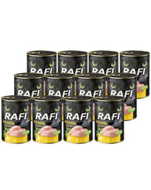 RAFI Cat Adult z kurczakiem 12x400 g mokra karma dla kotów