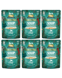 BRIT Care Cat Christmas Soup Beef 6x75g zupa z wołowiną i warzywami dla kotów