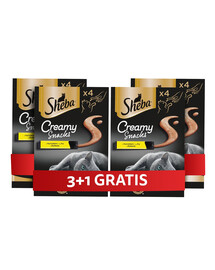 SHEBA Creamy Snacks kremowy przysmak dla kota z kurczakiem 4 x 4x12g