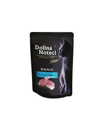 DOLINA NOTECI Premium Junior danie z jagnięciny 85 g mokra karma dla kota