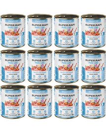SUPER RAFI Pure Line Junior jagnięcina z batatami 12x800g mokra karma dla szczeniąt i młodych psów