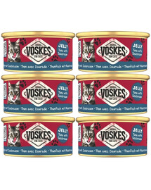 VOSKES Jelly Tuna with Seabream 6x85 g 100% tuńczyk z doradą w galaretce, karma uzupełniająca dla kota