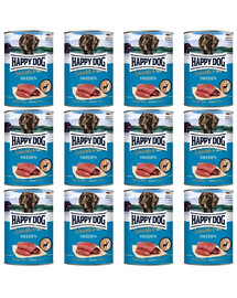 HAPPY DOG Sensible Pure Sweden Dziczyzna 12x400 g karma mokra dla psów