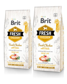 BRIT Fresh chicken with potato adult great life 24 kg (2 x 12 kg)