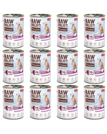 RAW PALEO Monoprotein Lamb Adult 12x400g jagnięcina, mokra karma dla psów