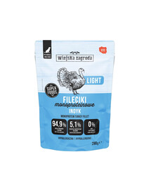 WIEJSKA ZAGRODA Monoproteinowa Fileciki Indyk Light 280 g mokra karma dla psa