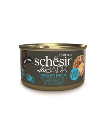 SCHESIR After Dark Kurczak w bulionie z jajkami przepiórczymi 80 g karma mokra dla kotów