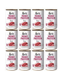 BRIT Mono Protein Beef 12x400 g monoproteinowa karma wołowina