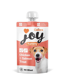 CALIBRA Joy Dog Yummy Chicken and Salmon Treat 100 g kurczak i łosoś, pasta mięsna dla psów