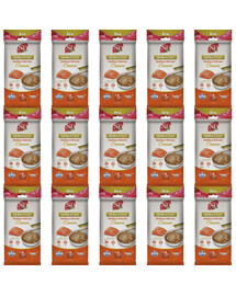 FARMINA N&D Quinoa Cat Skin Coat Cream Salmon 15x60 g z łososiem, kremowy przysmak dla kotów wspierający zdrowie skóry i sierści