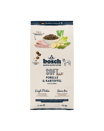 BOSCH HPC Soft Adult 12 kg pstrąg i ziemniak monobiałkowa karma dla psa