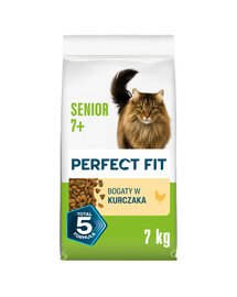 PERFECT FIT Senior 7+ z kurczakiem 7 kg sucha karma dla starszych kotów