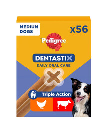 Pedigree Dentastix keskmise suurusega koertele 8 X180 g