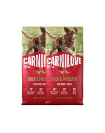 CARNILOVE Active Dog Duck and Pheasant Adult 2x12 kg kaczka i bażant, dla dorosłych psów