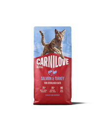 CARNILOVE Active Cat Salmon and Turkey Sterilised 6 kg łosoś i indyk, dla kotów sterylizowanych
